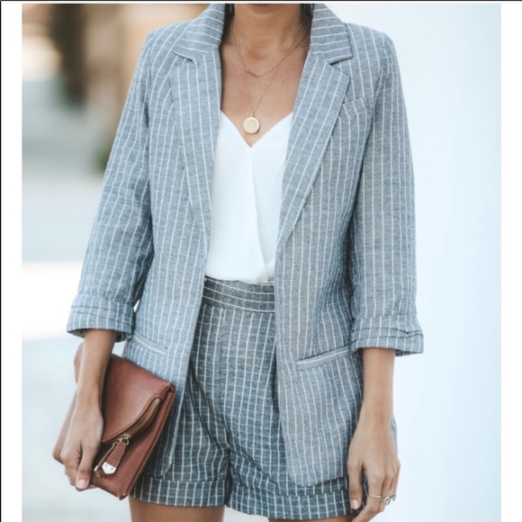 Vici Grey and White Striped Blazer! Never worn! - Picture 1 of 2